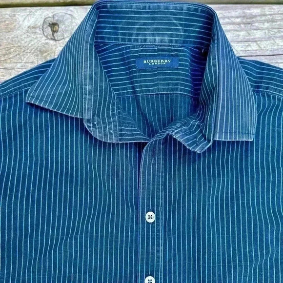 Burberry London Striped Long Sleeve Button Down - Picture 2 of 3